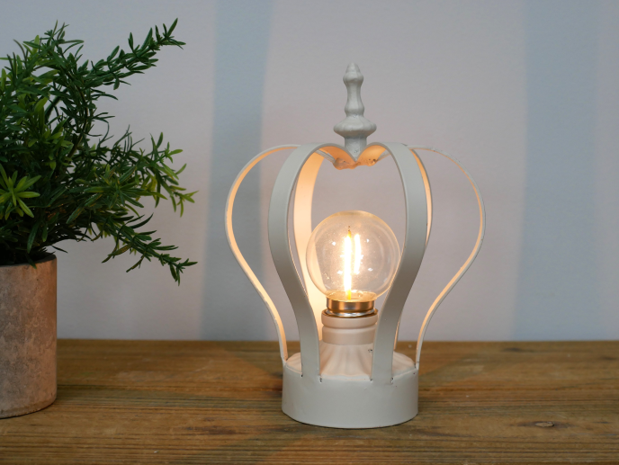 Crown Light - Cream - Battery Powered