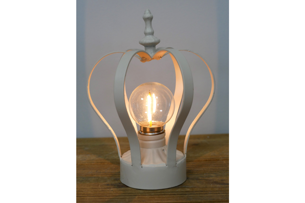 Crown Light - Cream - Battery Powered