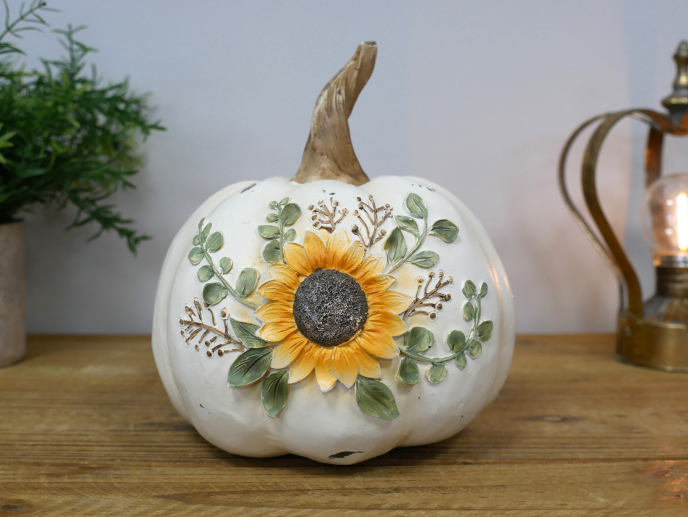 Sunflower Floral Pumpkin