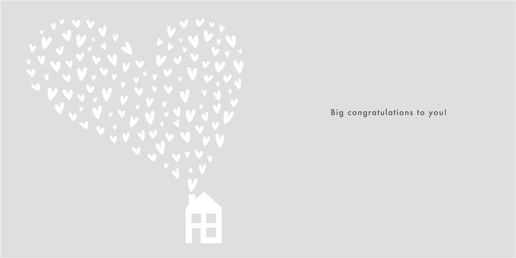 New Home Heart Chimney Greeting Card