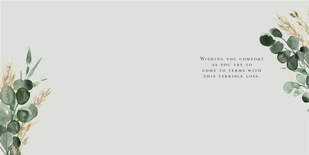 Gone Too Soon Sympathy Greeting Card