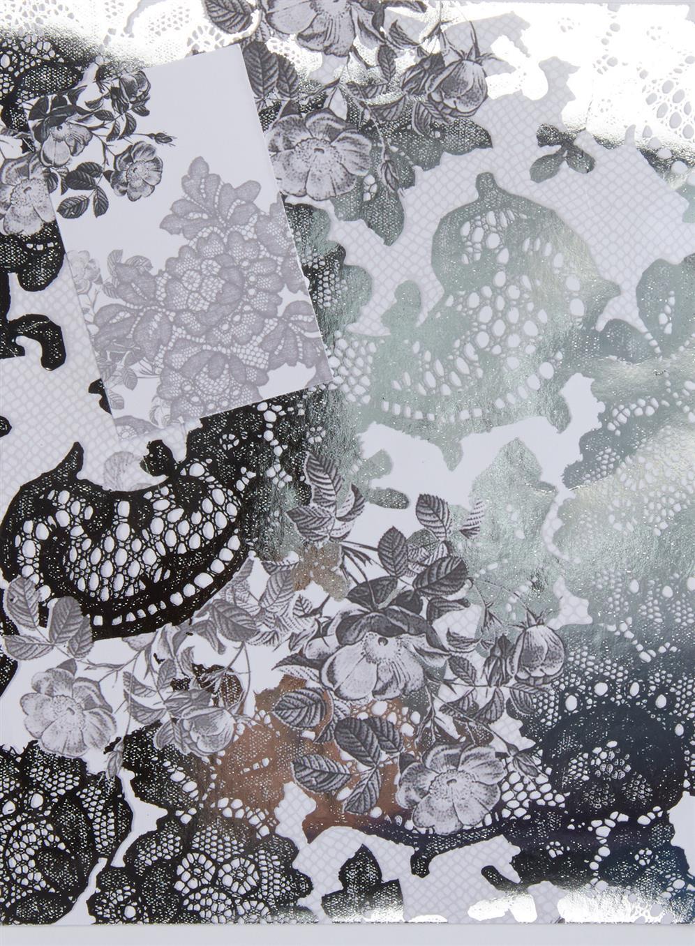 Love Lace Gift Wrap and Tag - 1 Sheet, 1 Tag