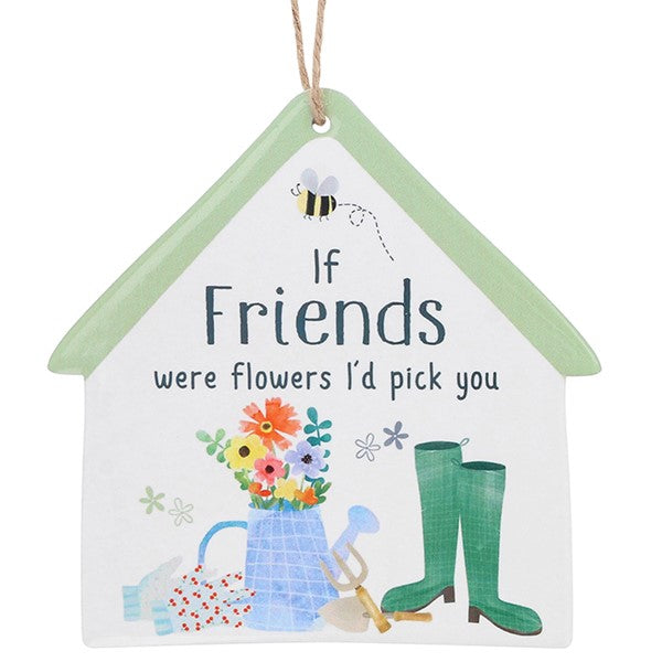 Happy Garden Hanging Plaque Friends