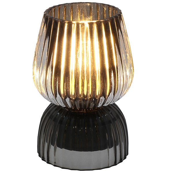 Posh LED Ball Lamp Lines Grey