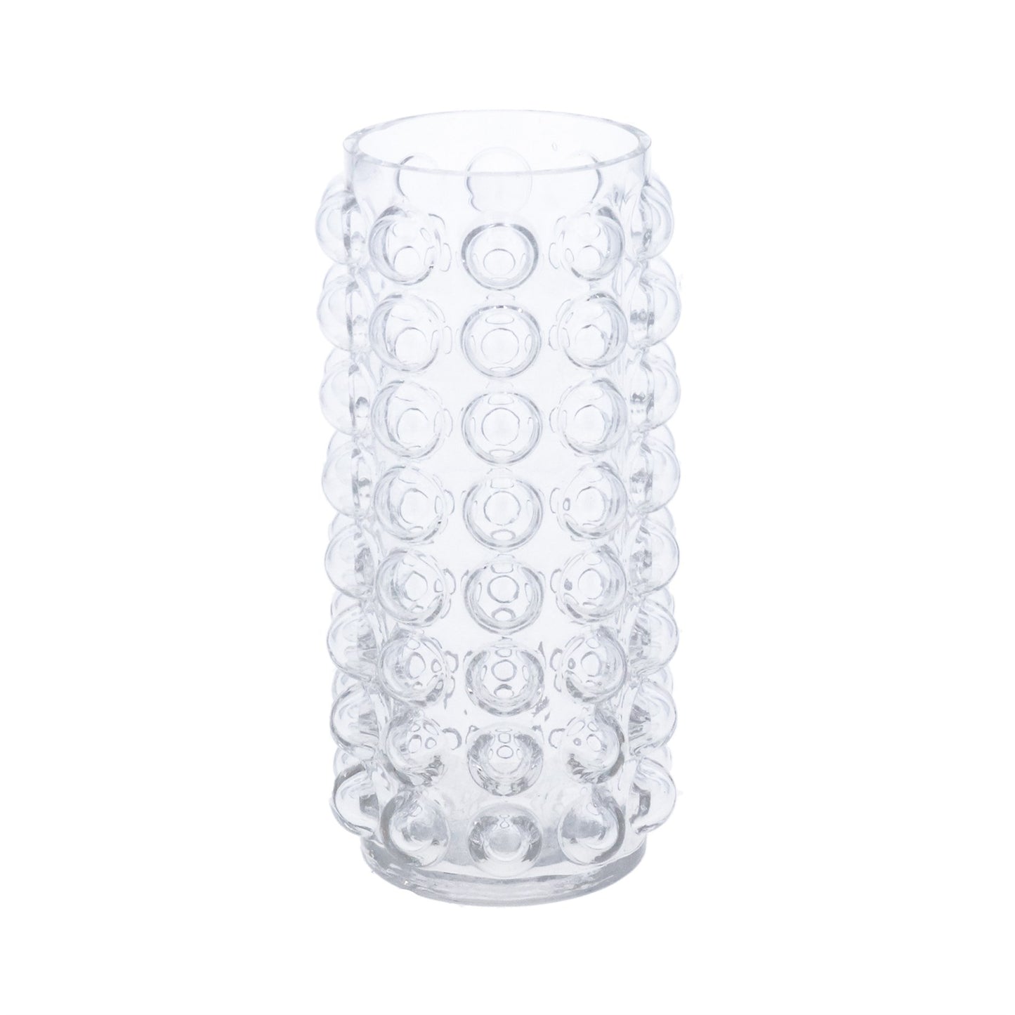 Glass Vase 20cm - Clear Bubble