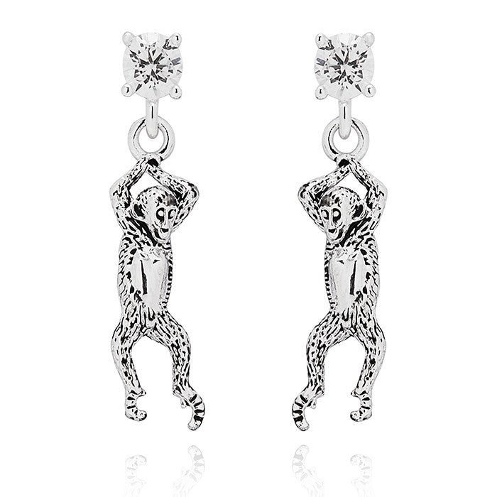 Wild At Heart Orangutan Silver Plated Earrings