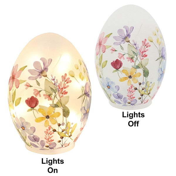 Glow LED Egg Large White