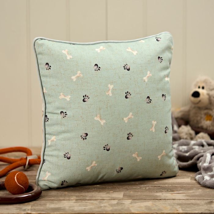 It's a Dogs Life Printed Cushion with Reverse Repeat Pattern