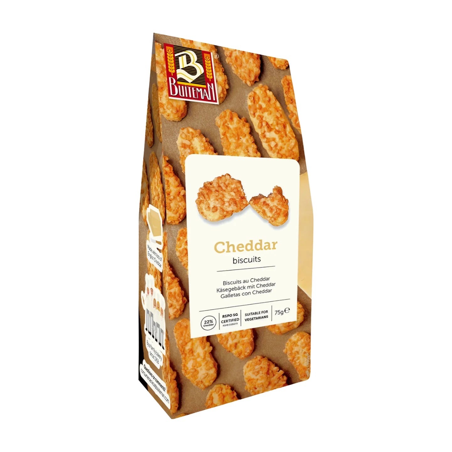 Buiteman Cheddar Biscuits 75g