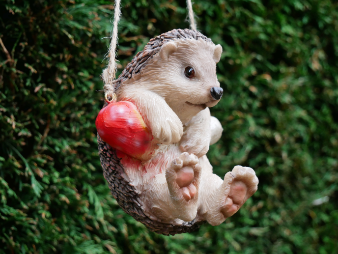 Hanging Hedgehog Garden Ornament