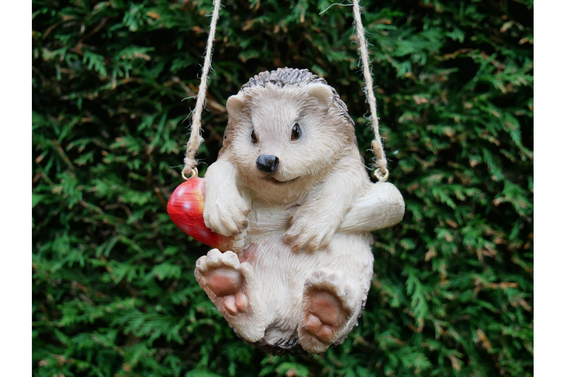 Hanging Hedgehog Garden Ornament