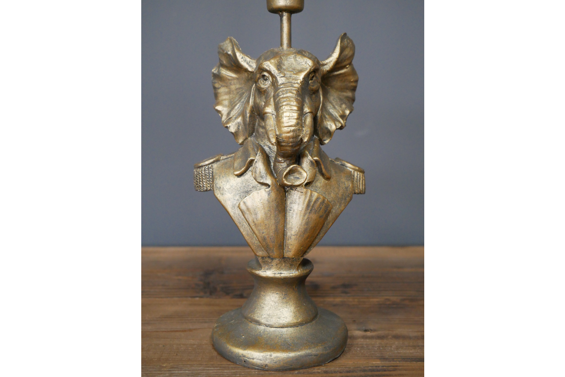 Antique gold Elephant Candle Holder