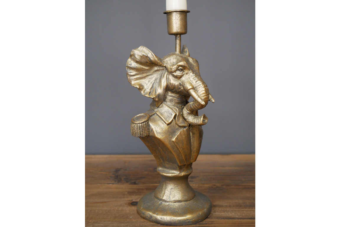 Antique gold Elephant Candle Holder