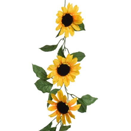 150cm Garland Polyester Sunflower