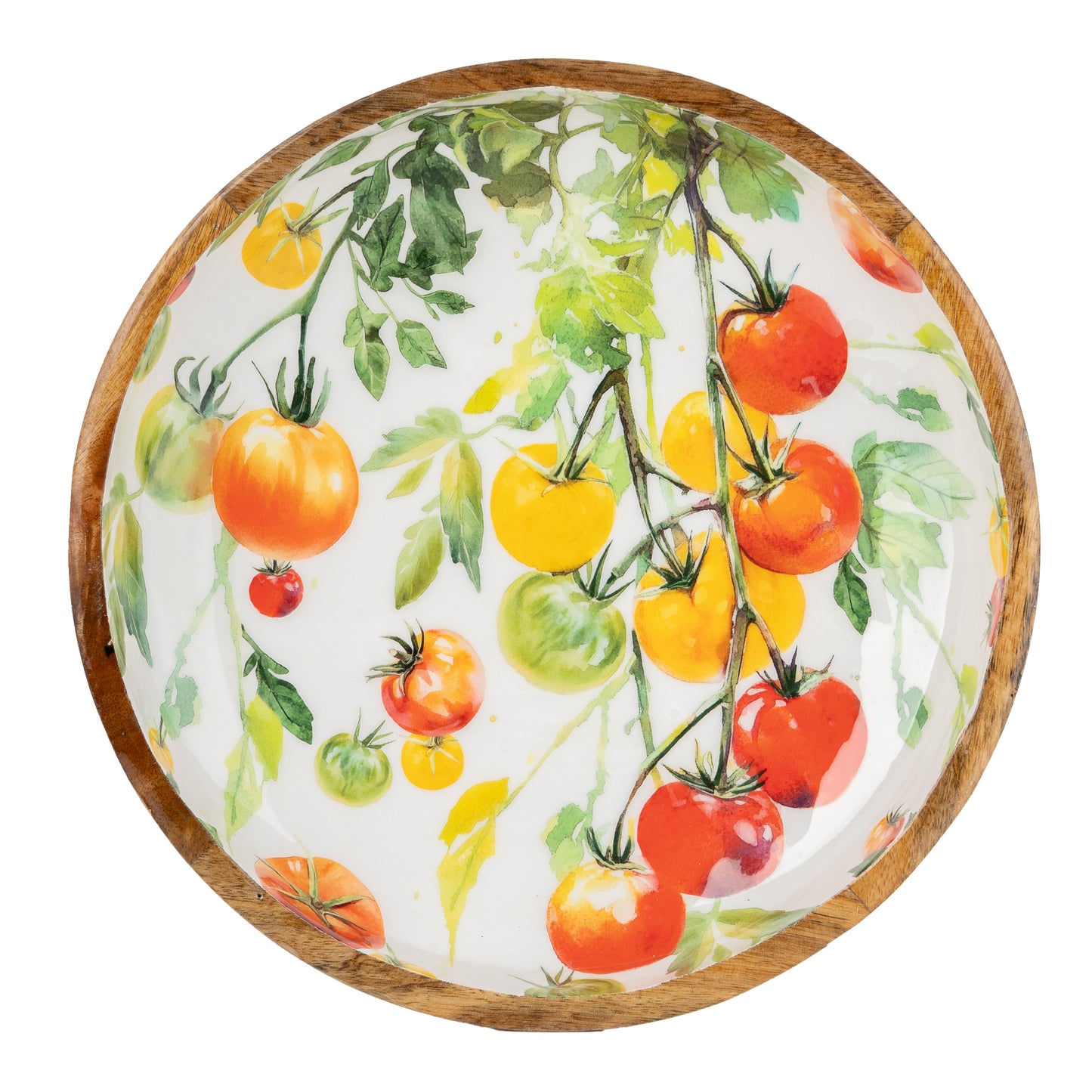 Large Mango Wood 30cm Tomatoe Bowl