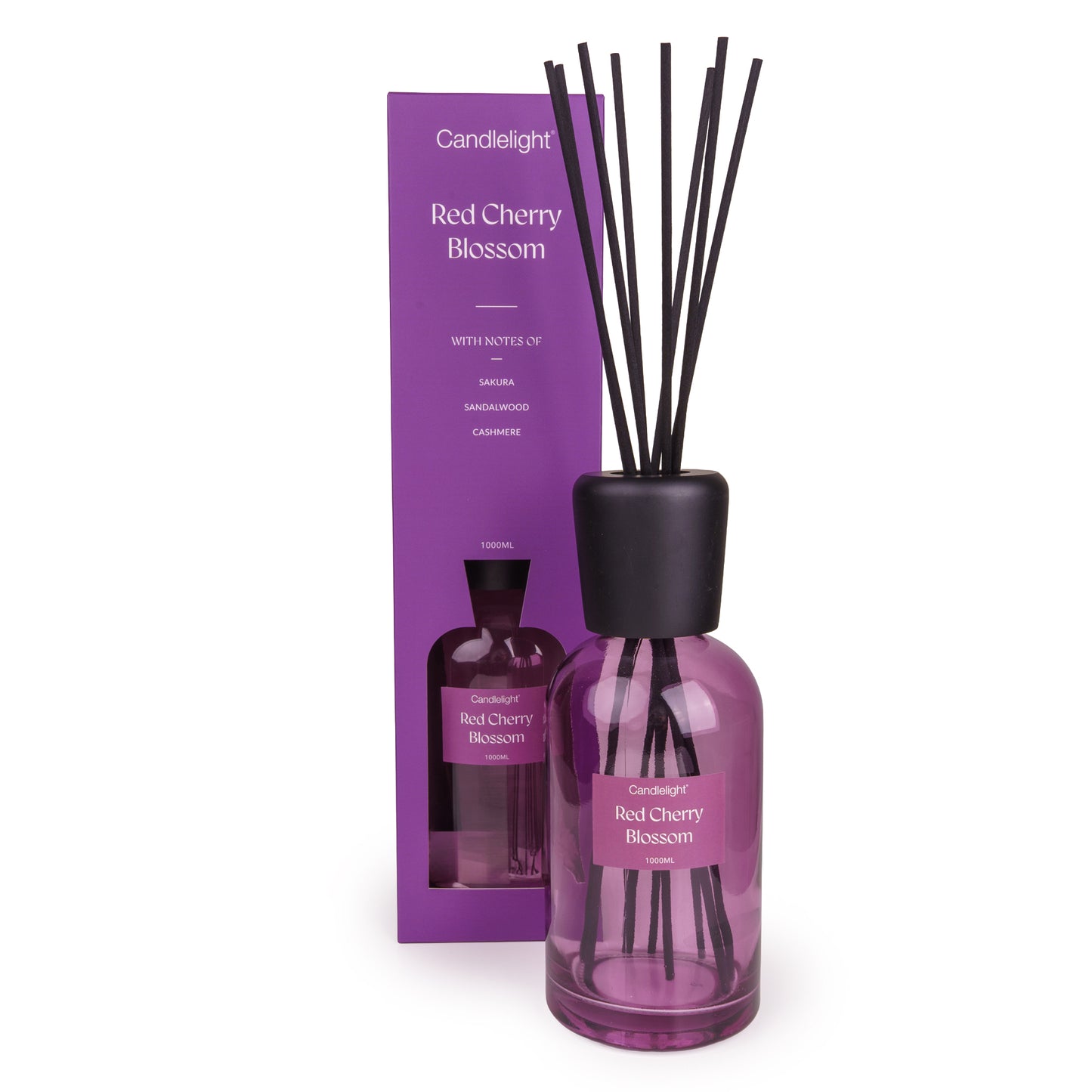 Large 1000ml Red Cherry Blossom Reed Diffuser