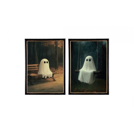 Ghost Framed Wall Art, 25cm