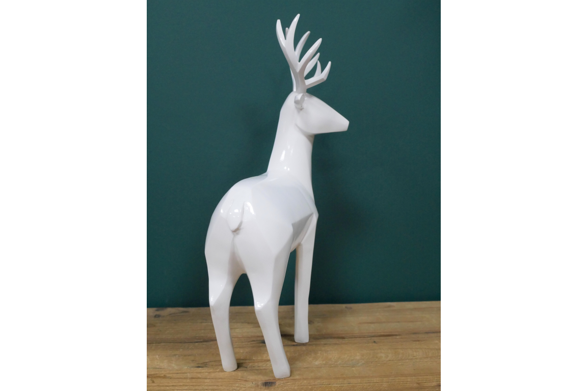 White Stag Ornament 41cm