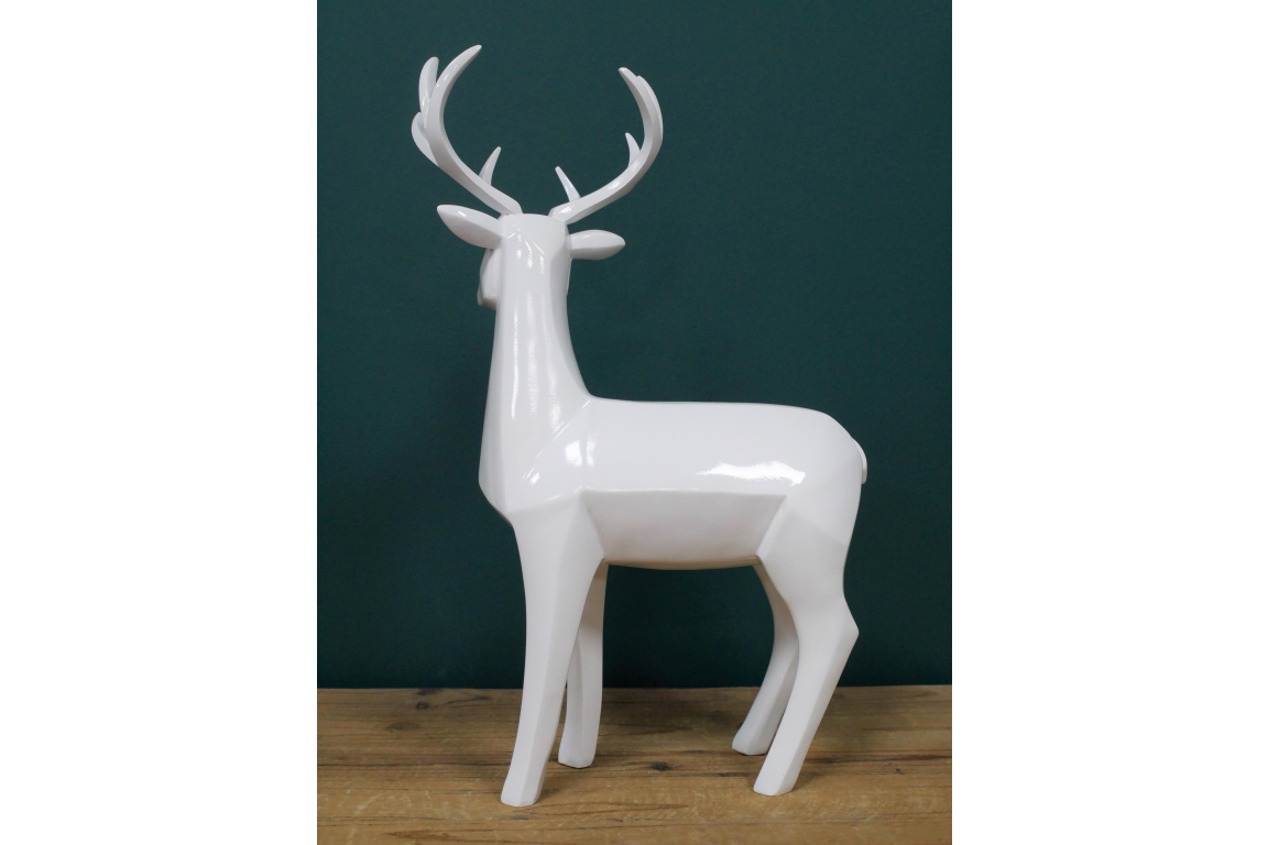 White Stag Ornament 41cm