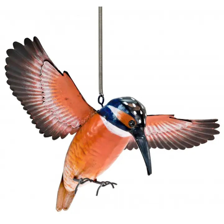 Hanging Metal Kingfisher