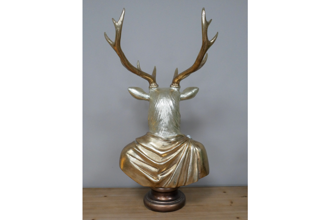 Gold Regal Stag Bust
