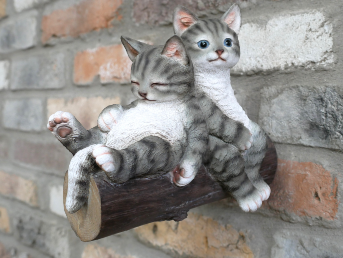 Cats On A Branch Wall Ornament