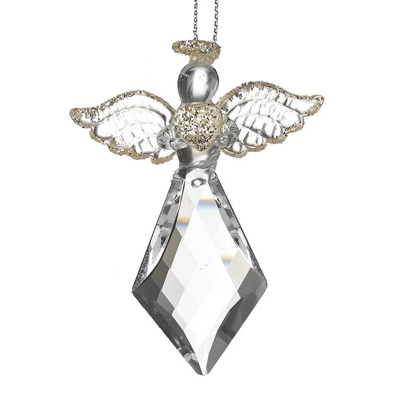 Glass Angel Gold Wings