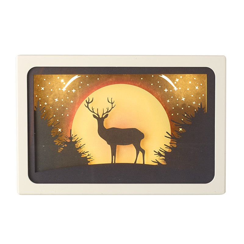 Stag & Moon Light Up Scene