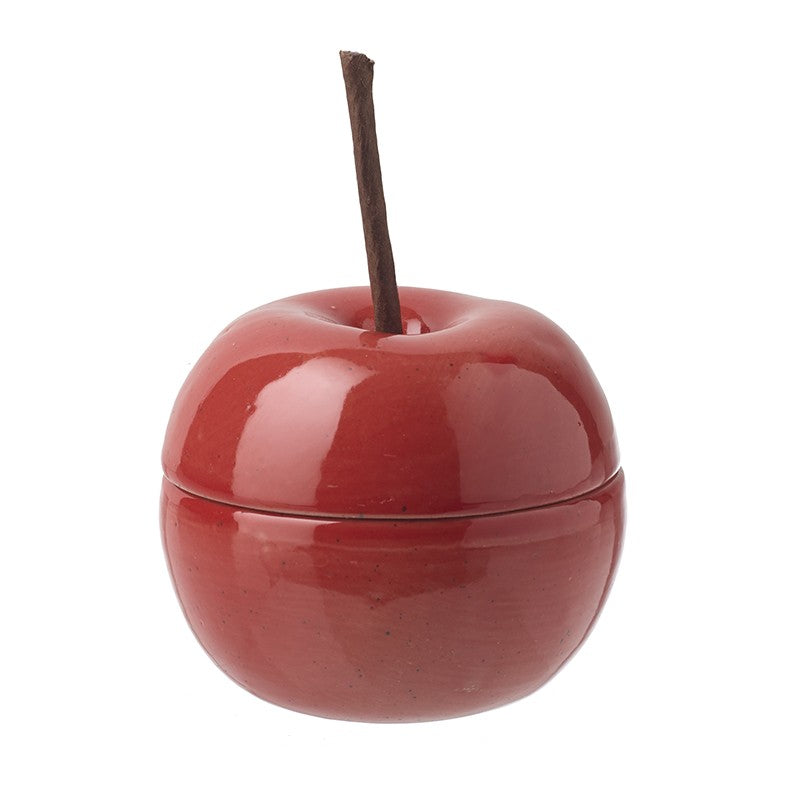 Porcelain Red Apple Candle