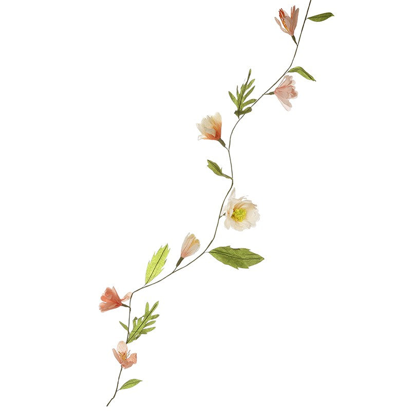 Pale Pink Paper Flower Garland