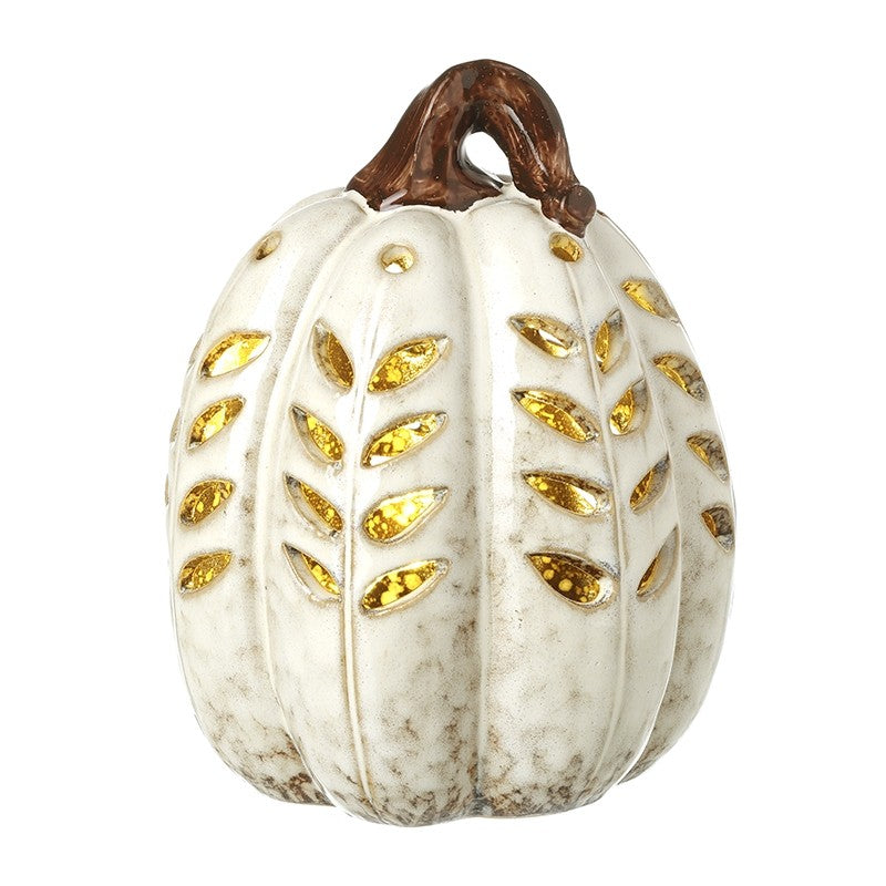 Cream Ceramic Squash With Led