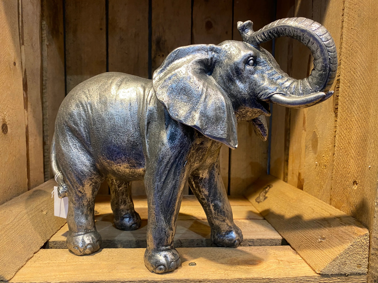 Large Silver Elephant 33cm