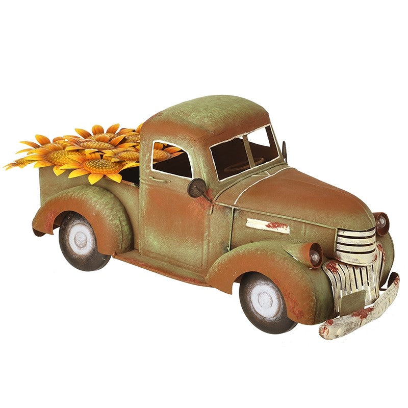 Vintage Light-Up Metal Truck Ornament