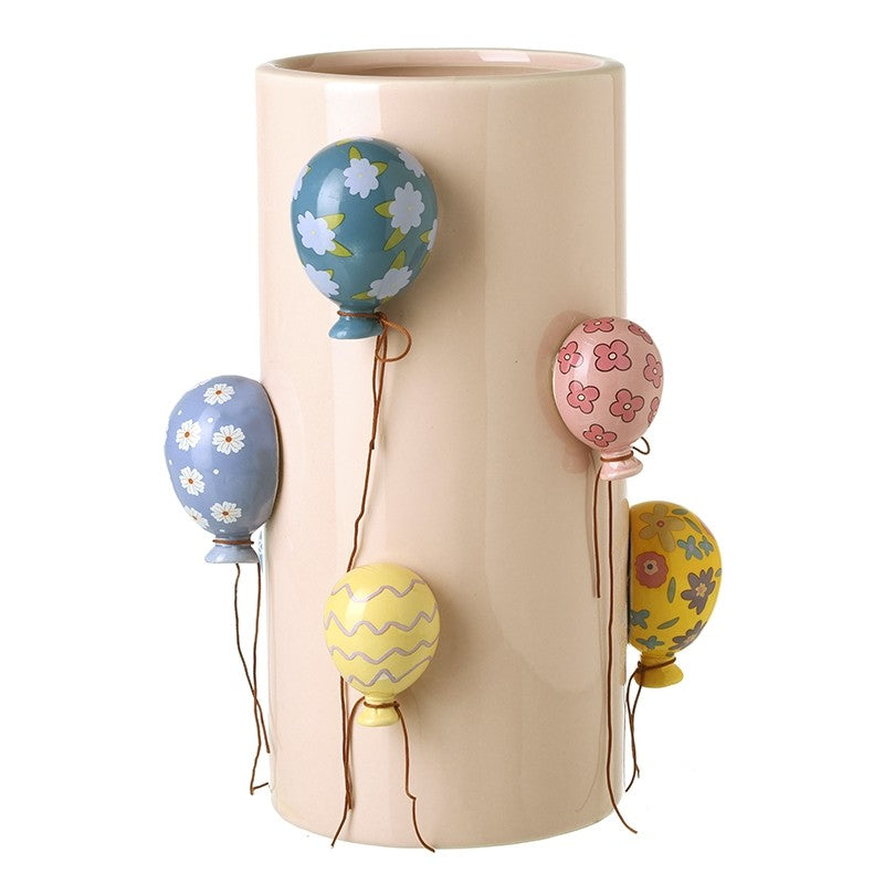 Floral Balloons Blush Pink Ceramic Vase 26cm