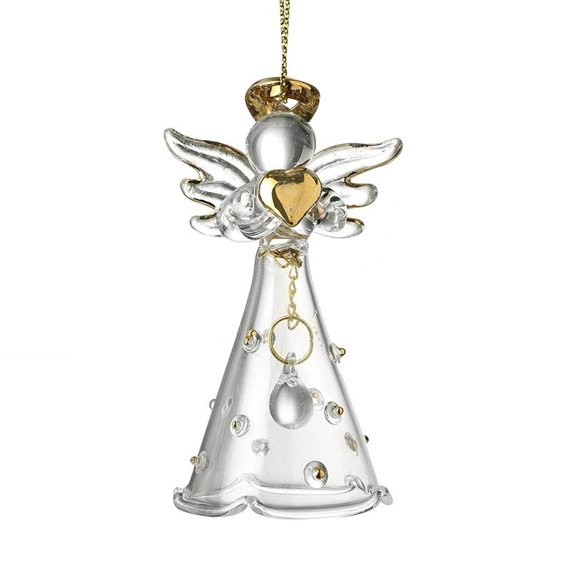 Floaty Polka Dot Dress Angel With Heart
