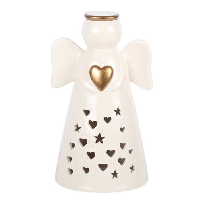 Large LED Light Up Angel Decoration with Heart