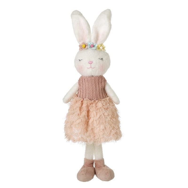 Standing Rabbit In Pink Dress