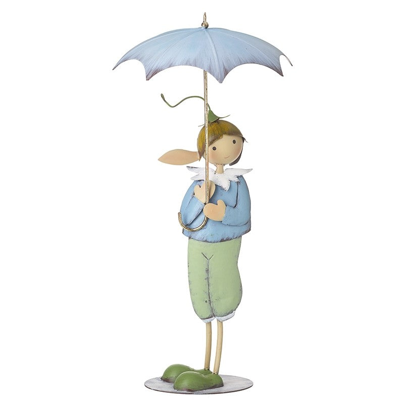 Metal Fairy Stood with Umbrella