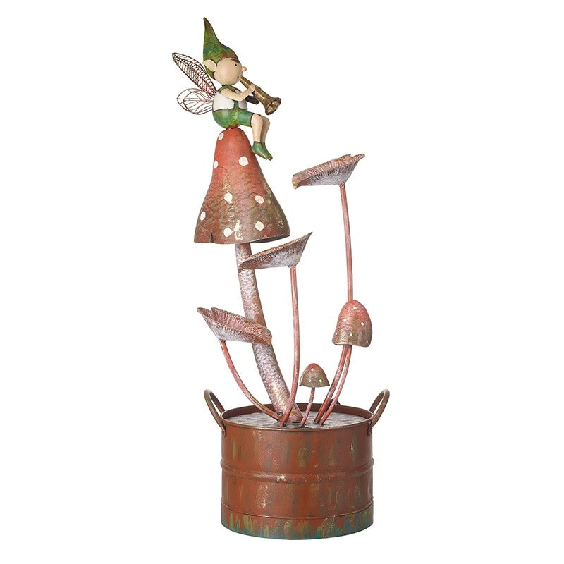 Flower Fairy Toadstool Mains Powered Water Feature