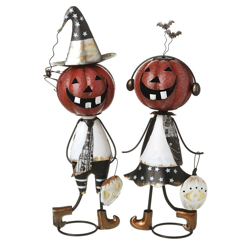 Quirky Pumpkin Head Figures