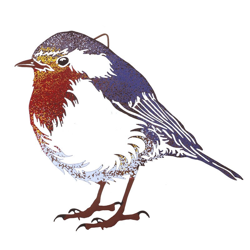 Hanging Metal Garden Robin