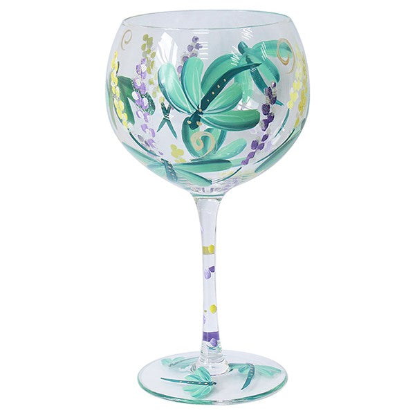 Hand Painted Glass Gin Dragonfly In Gift Box