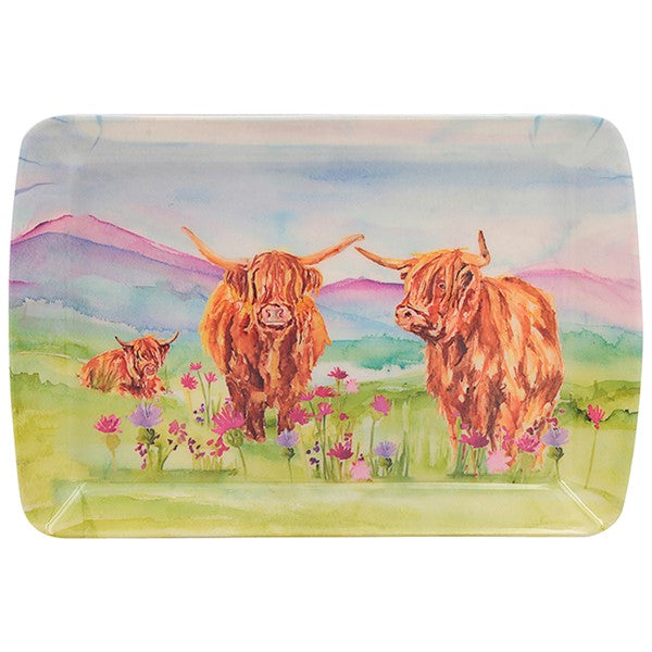 Jennifer Rose Highland Cow Small Tray