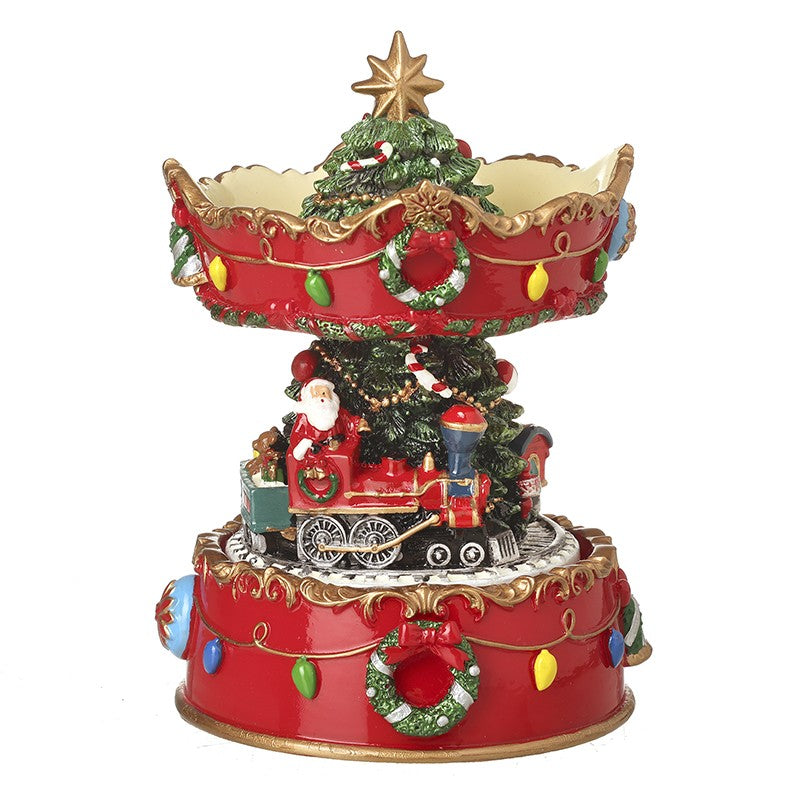 Revolving Santa Train Carousel