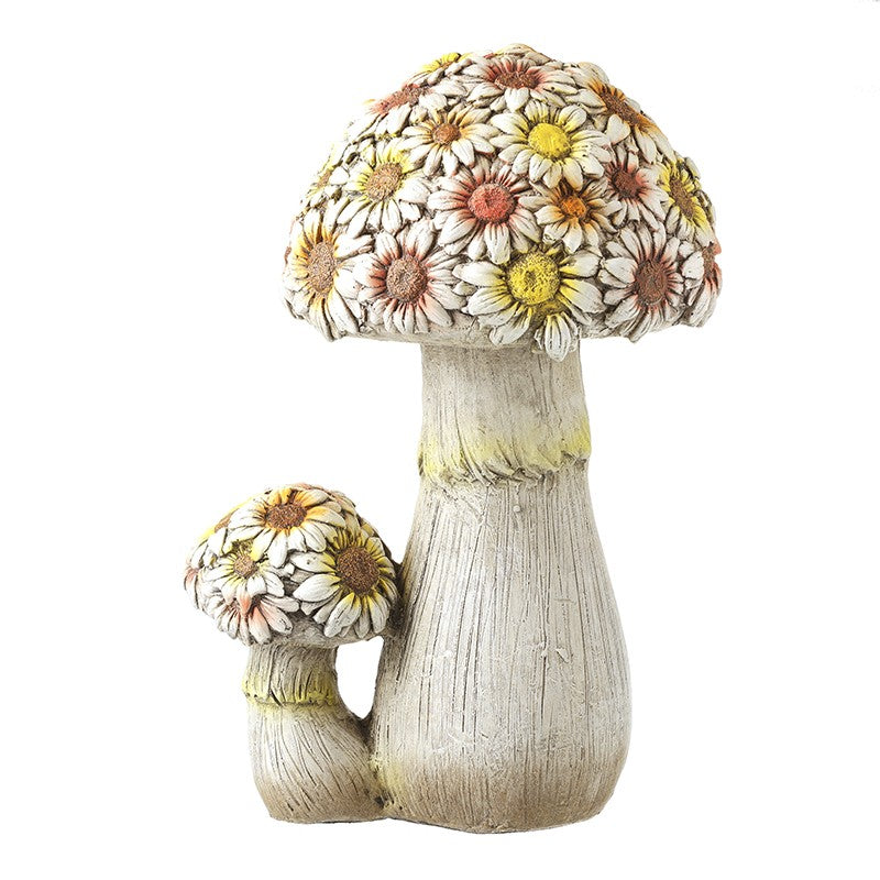 Large Floral Toadstool Garden Decoration