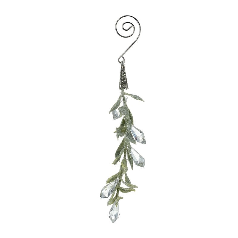 Hanging Acrylic Beaded Leaf Decoration