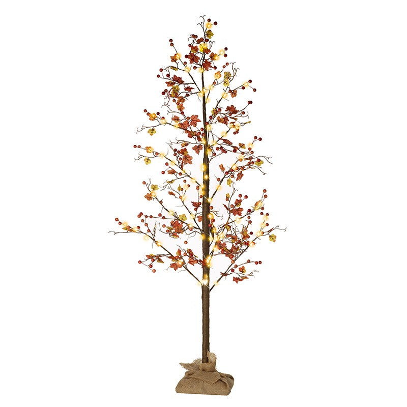 Large Light Up Autumn Russet Tree with Berries