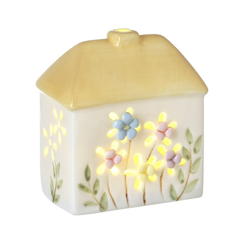 Floral Ceramic Led House
