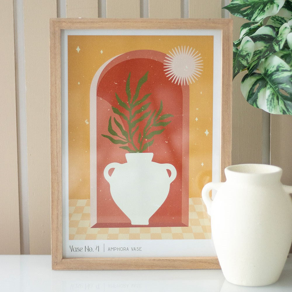 Framed Wall Art Print Vase No.4