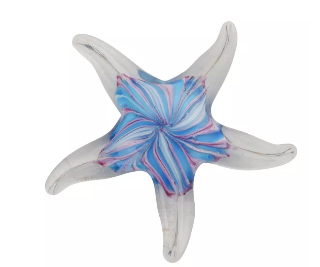 Objets d'art Glass Figurine - Rainbow Starfish